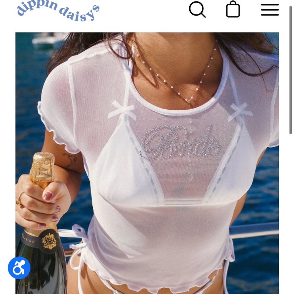 Dippin Daisy’s Bride Mesh Top